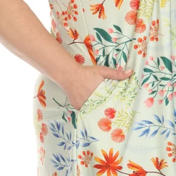 Floral Sleeveless Tunic Top - Plus