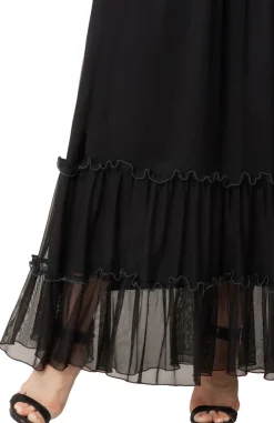 Isla Tiered Mesh Maxi Skirt - Plus