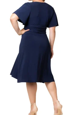 Jemma Ruched Tie Dress - Plus