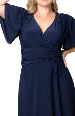 Jemma Ruched Tie Dress - Plus