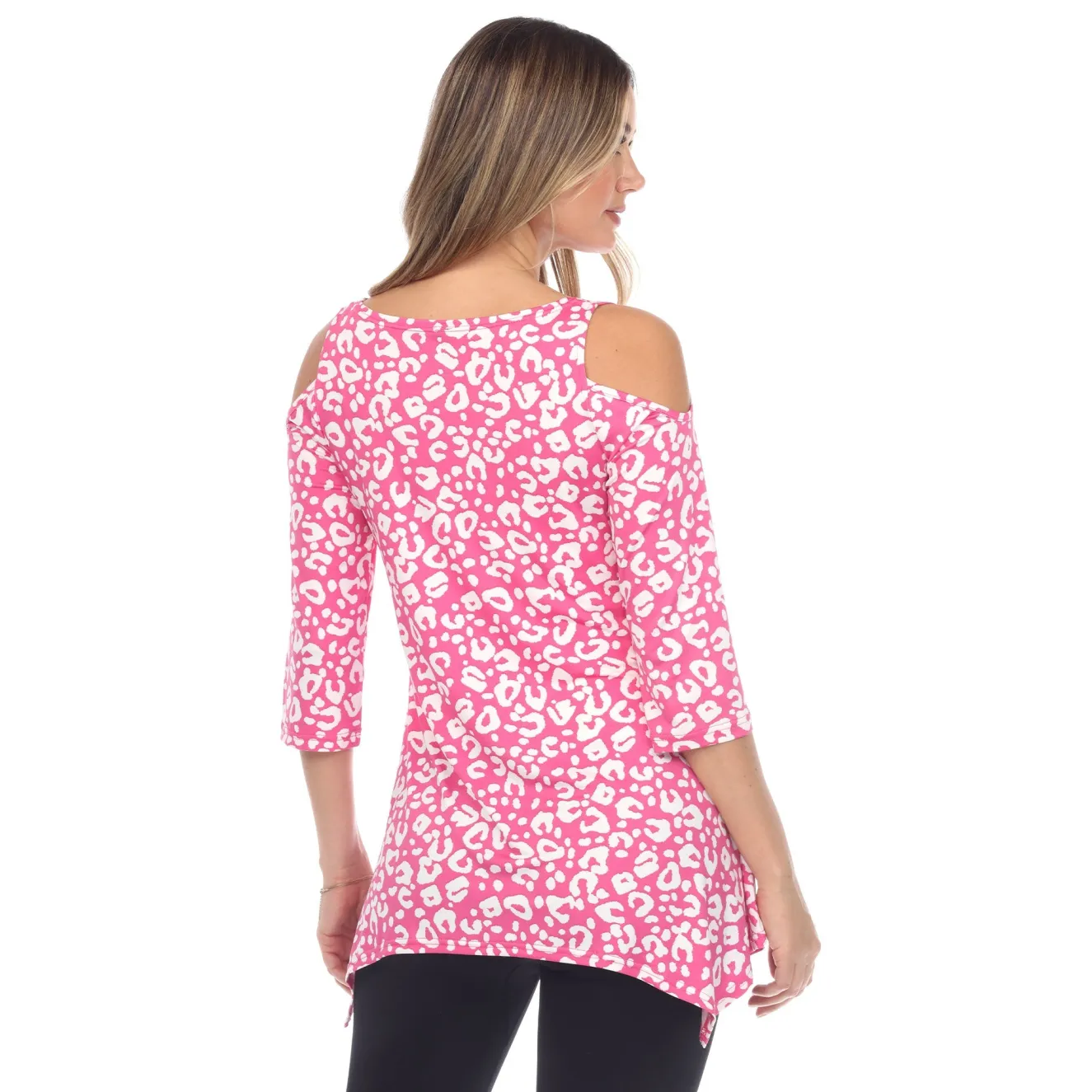 Leopard Cold Shoulder Tunic
