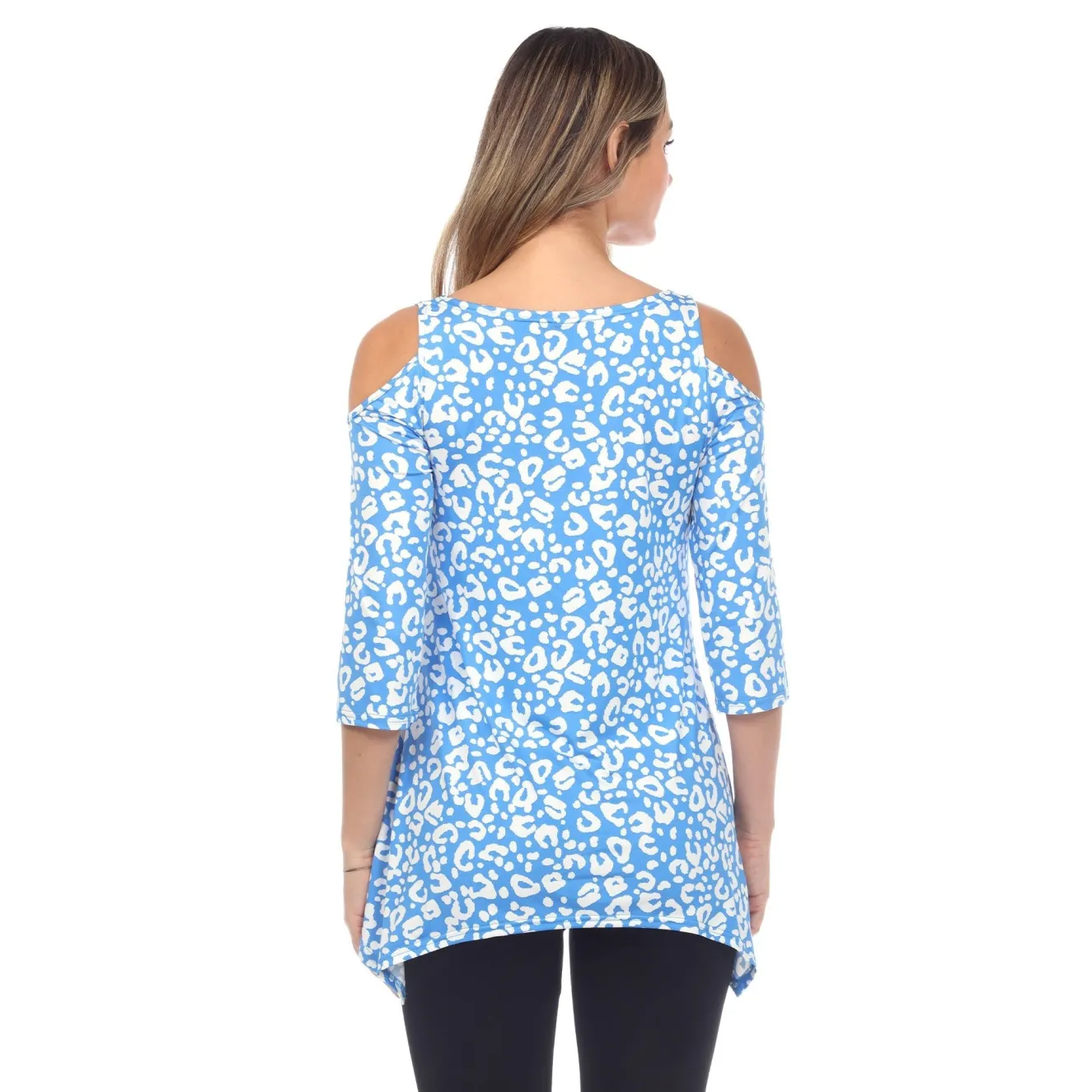 Leopard Cold Shoulder Tunic