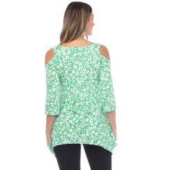 Leopard Cold Shoulder Tunic