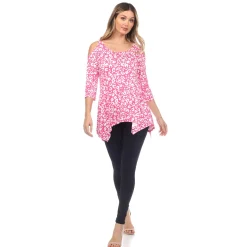 Leopard Cold Shoulder Tunic