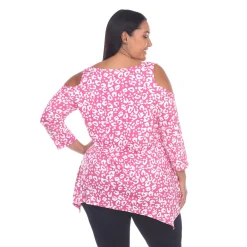 Leopard Cold Shoulder Tunic - Plus