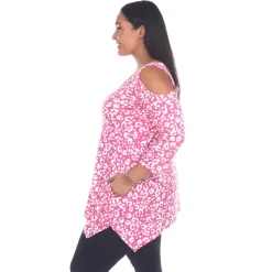 Leopard Cold Shoulder Tunic - Plus