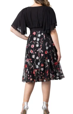 Lillian Embroidered Cocktail Dress - Plus