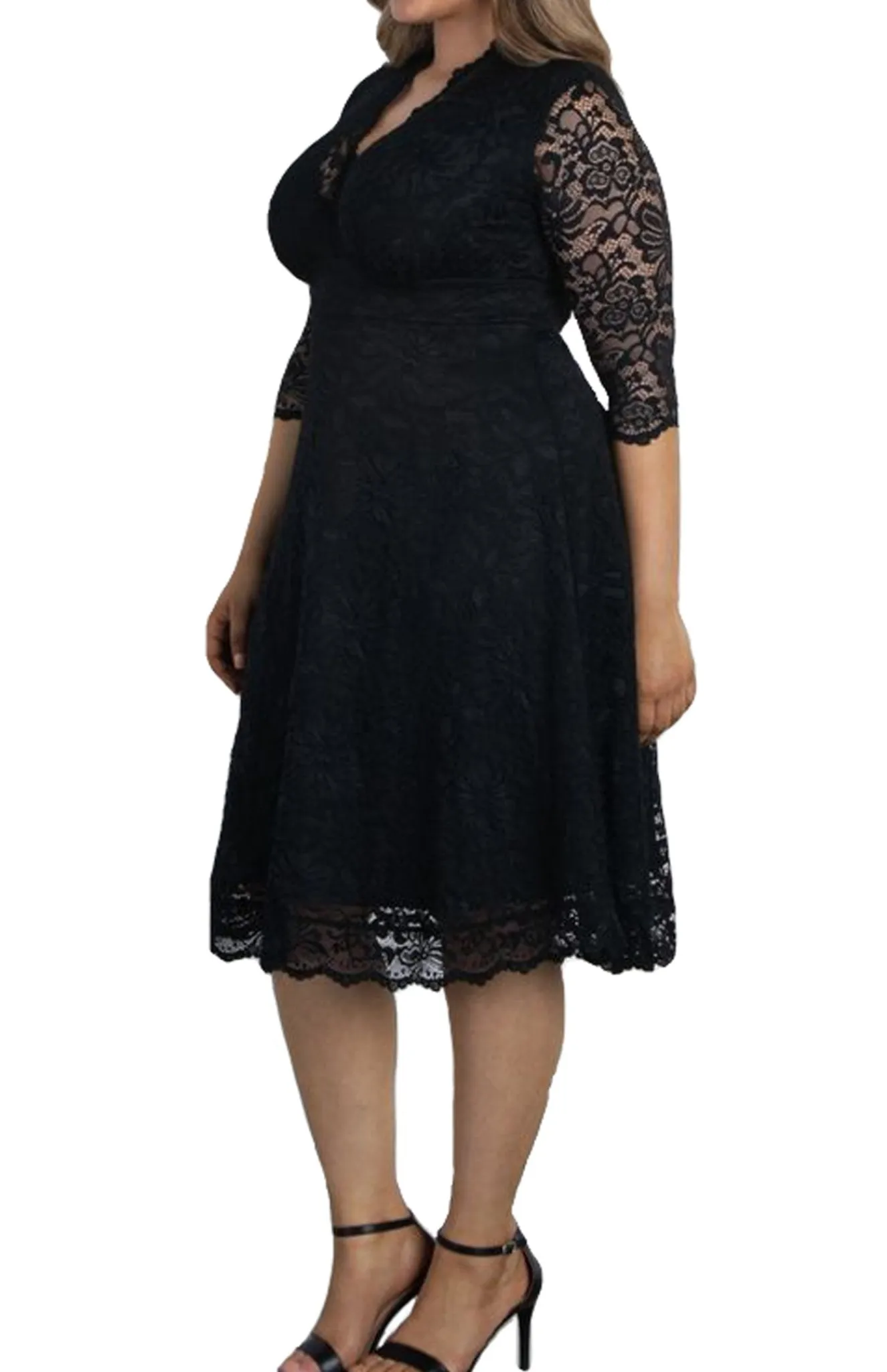 Mademoiselle Lace Cocktail Dress - Plus