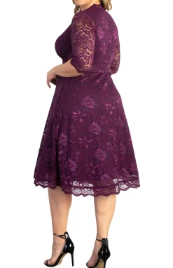 Mademoiselle Lace Cocktail Dress - Plus