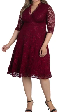 Mademoiselle Lace Cocktail Dress - Plus