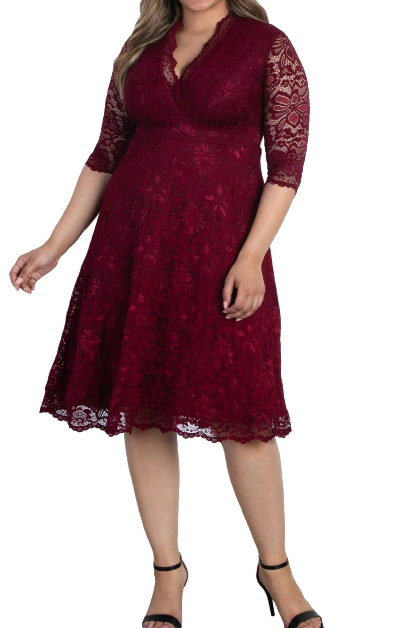 Mademoiselle Lace Cocktail Dress - Plus