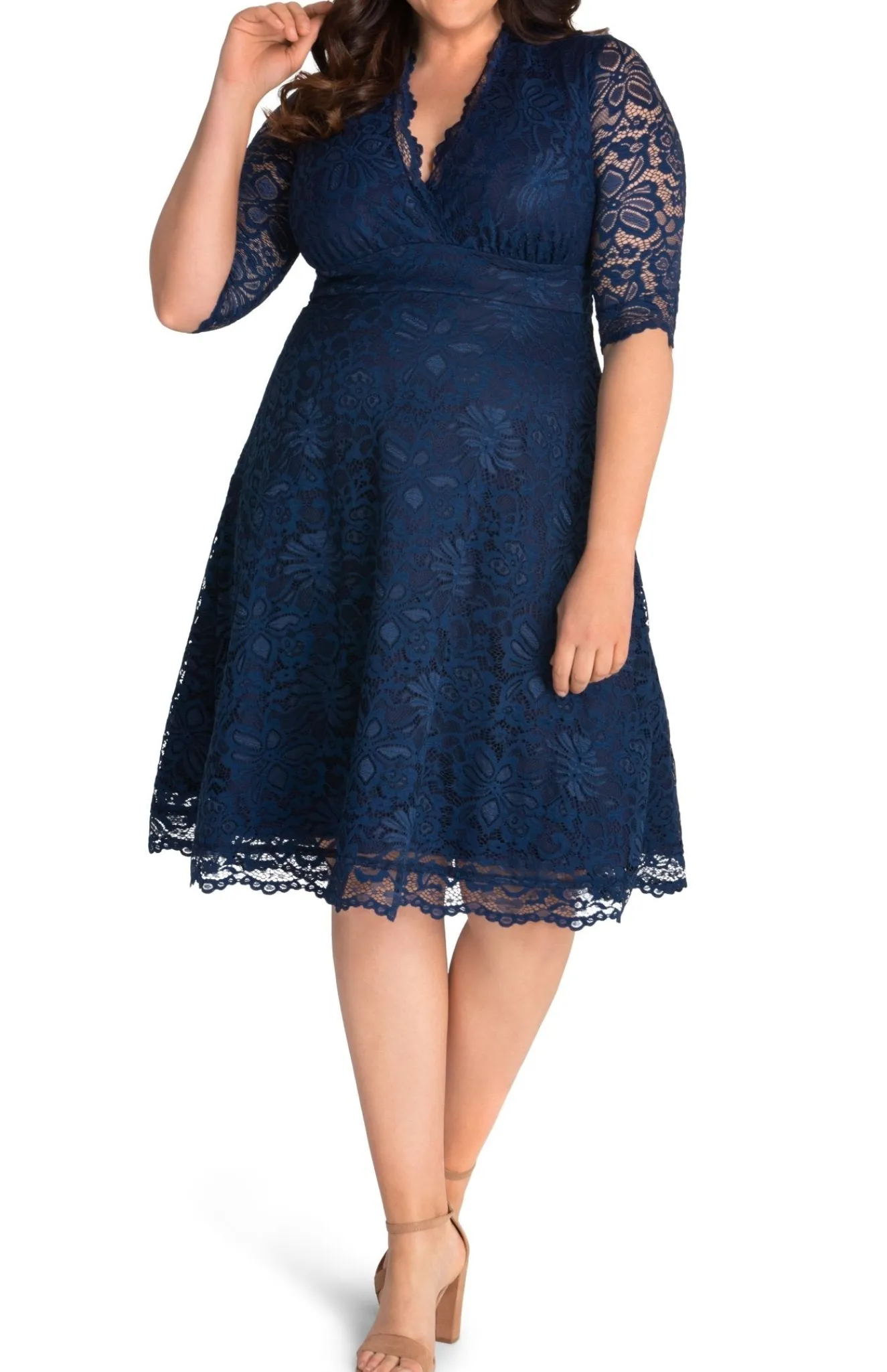 Mademoiselle Lace Cocktail Dress - Plus
