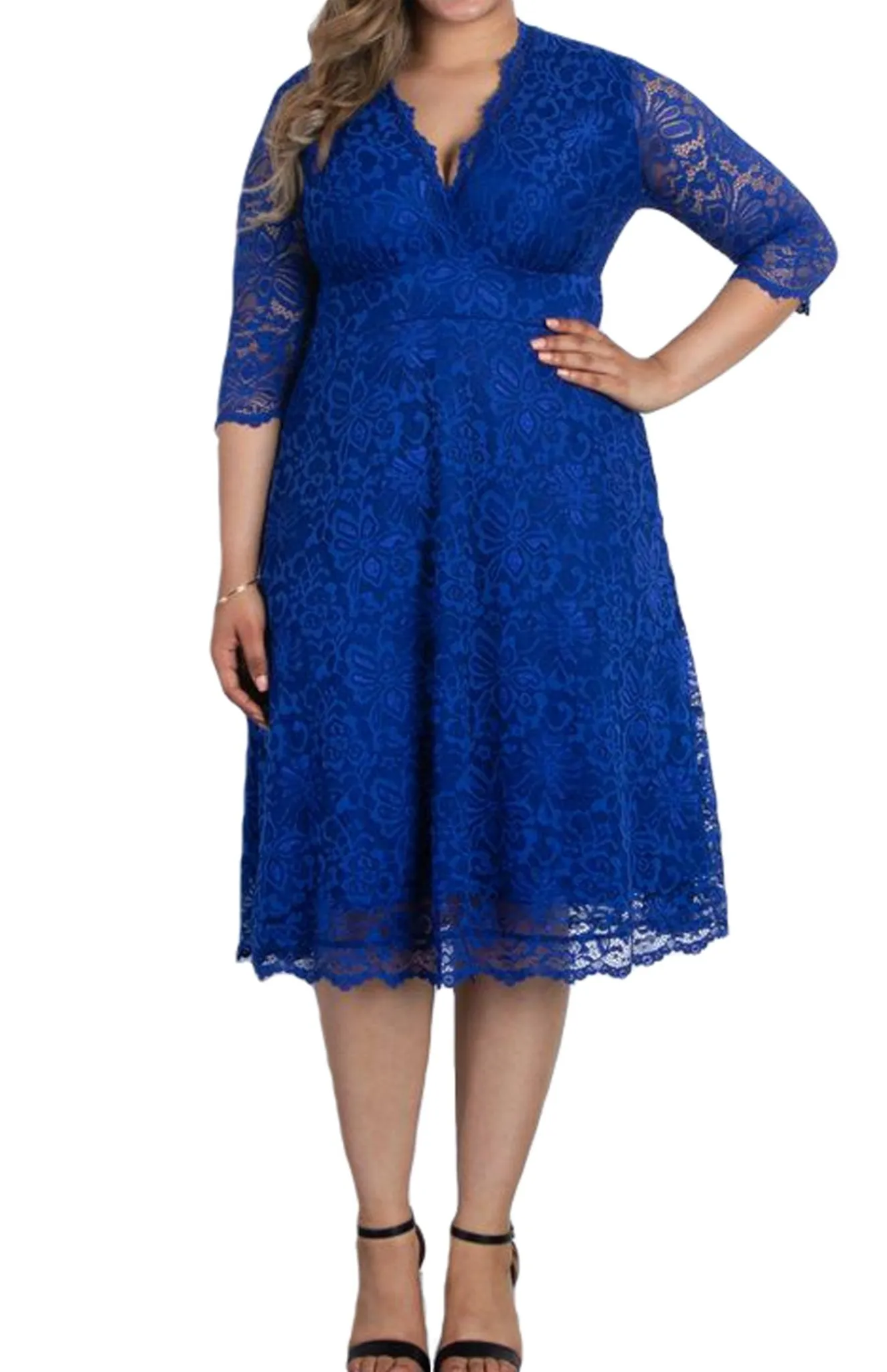 Mademoiselle Lace Cocktail Dress - Plus