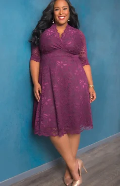 Mademoiselle Lace Cocktail Dress - Plus