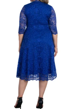 Mademoiselle Lace Cocktail Dress - Plus