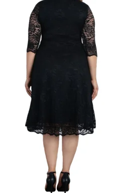Mademoiselle Lace Cocktail Dress - Plus