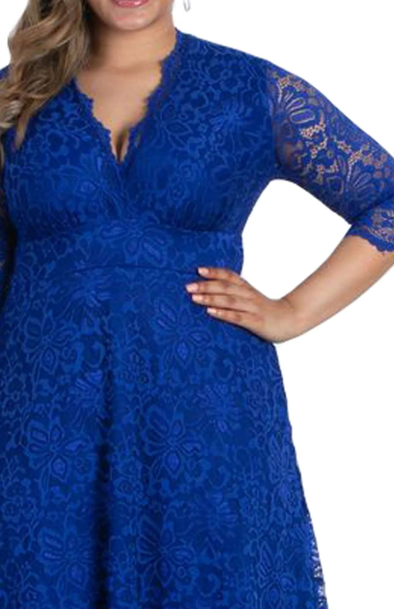 Mademoiselle Lace Cocktail Dress - Plus