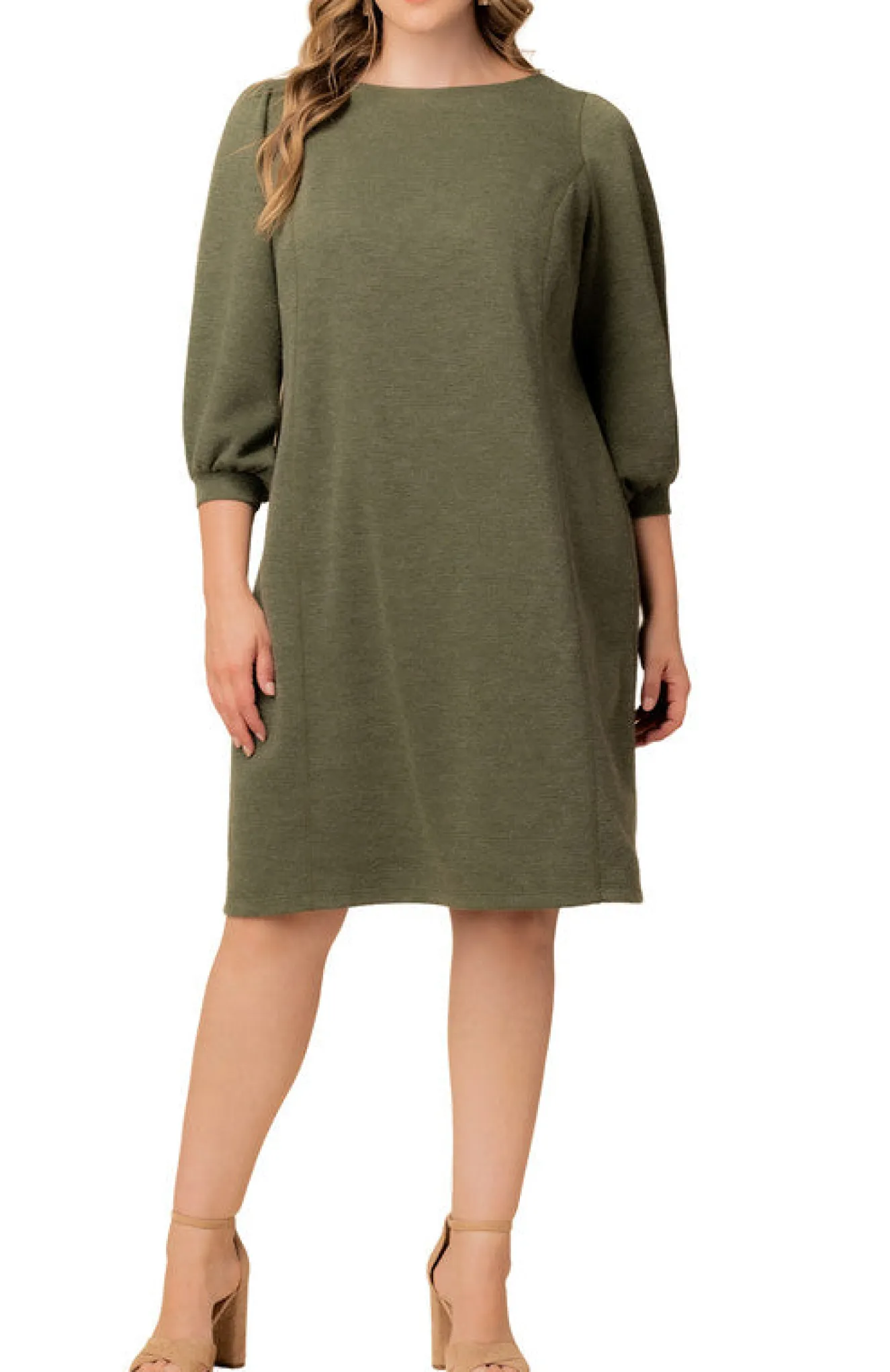 Madison Sweater Knit Shift Dress - Plus