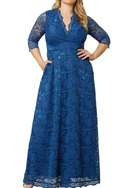 Maria Lace Evening Gown - Plus