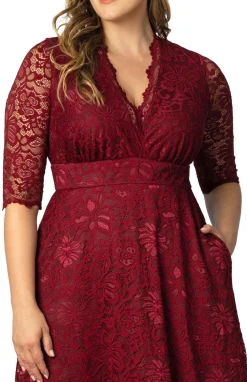 Maria Lace Evening Gown - Plus