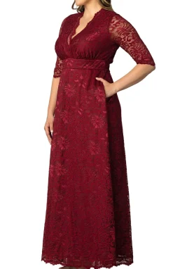 Maria Lace Evening Gown - Plus