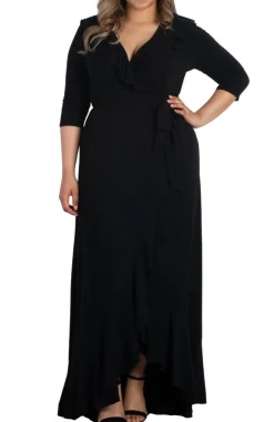 Maritime Maxi Dress - Black Noir - Plus