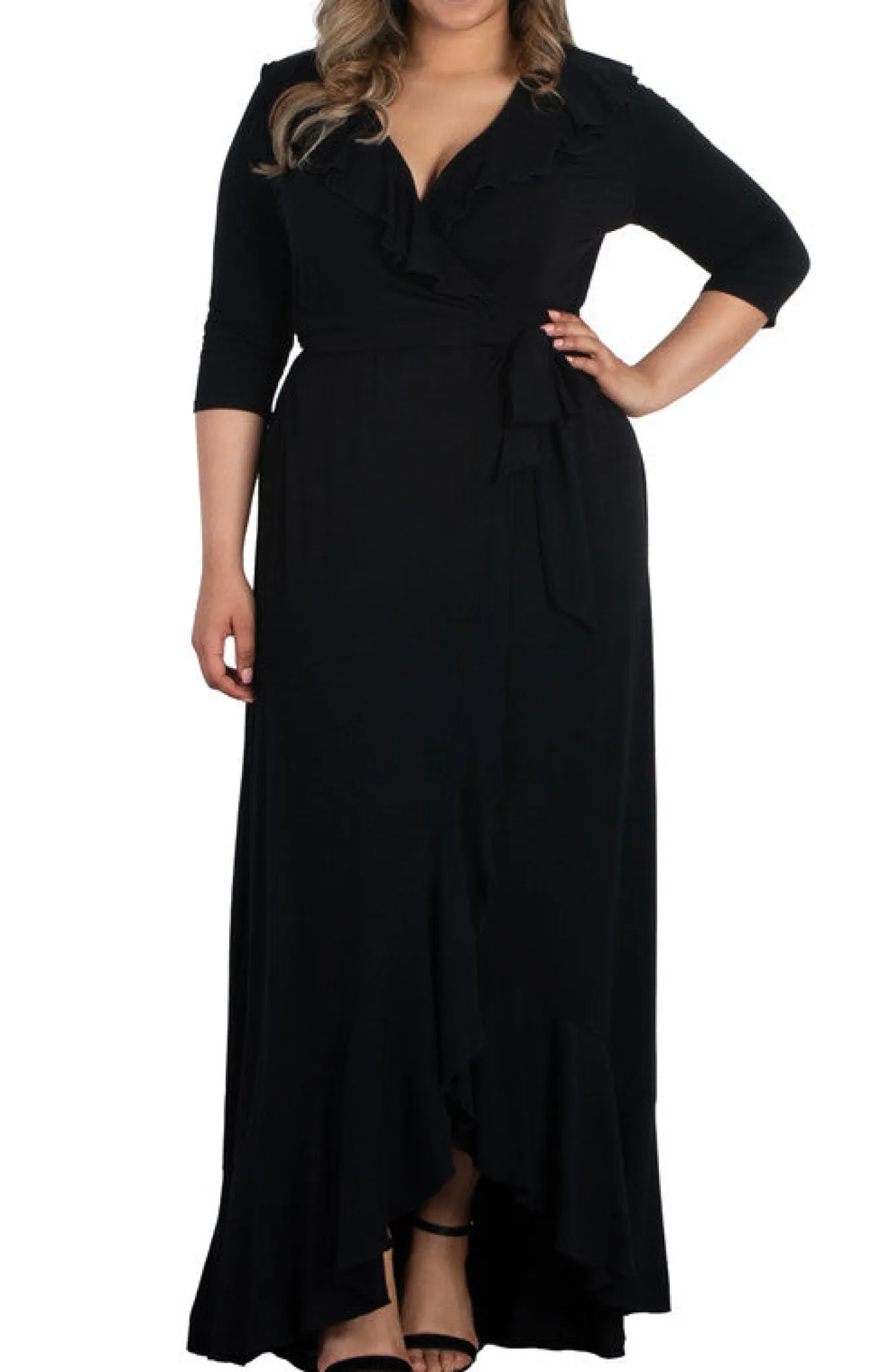 Maritime Maxi Dress - Black Noir - Plus