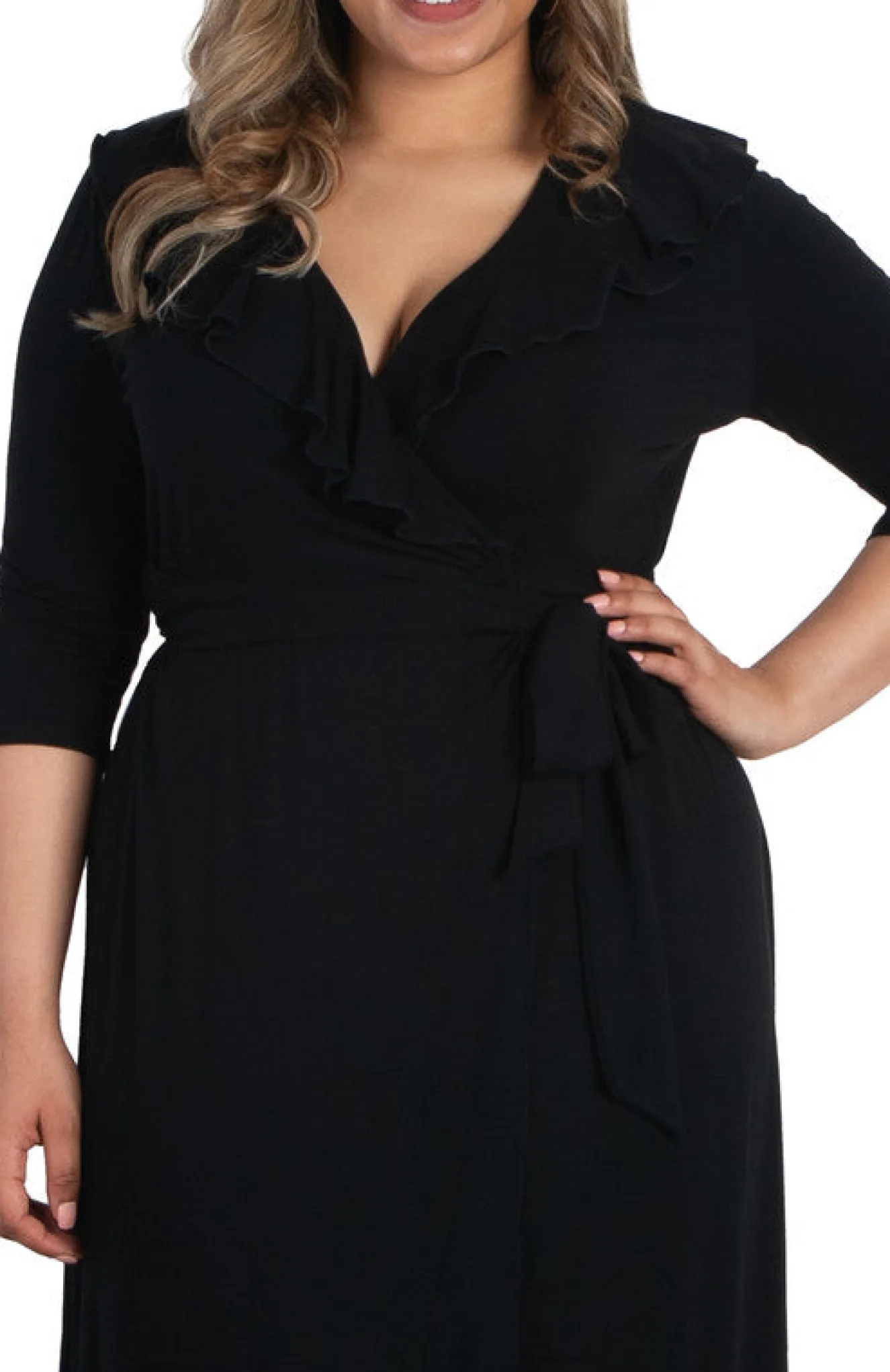 Maritime Maxi Dress - Black Noir - Plus