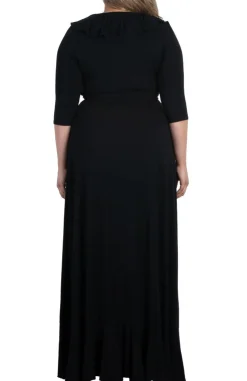Maritime Maxi Dress - Black Noir - Plus