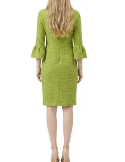 NY Collection Petite 3/4 Sleeve Pearl Detail Dress