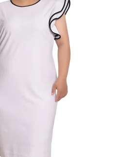 NY Collection Plus Size Ruffle-Sleeve Dress