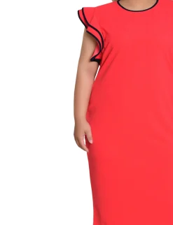 NY Collection Plus Size Ruffle-Sleeve Dress