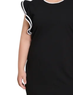 NY Collection Plus Size Ruffle-Sleeve Dress