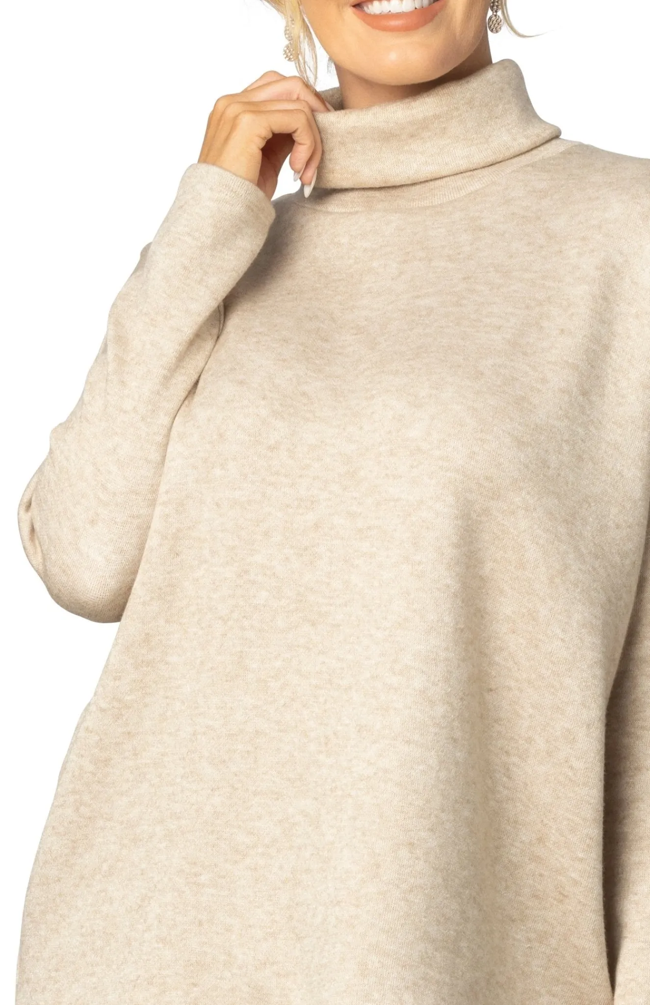 Paris Turtleneck Tunic Sweater