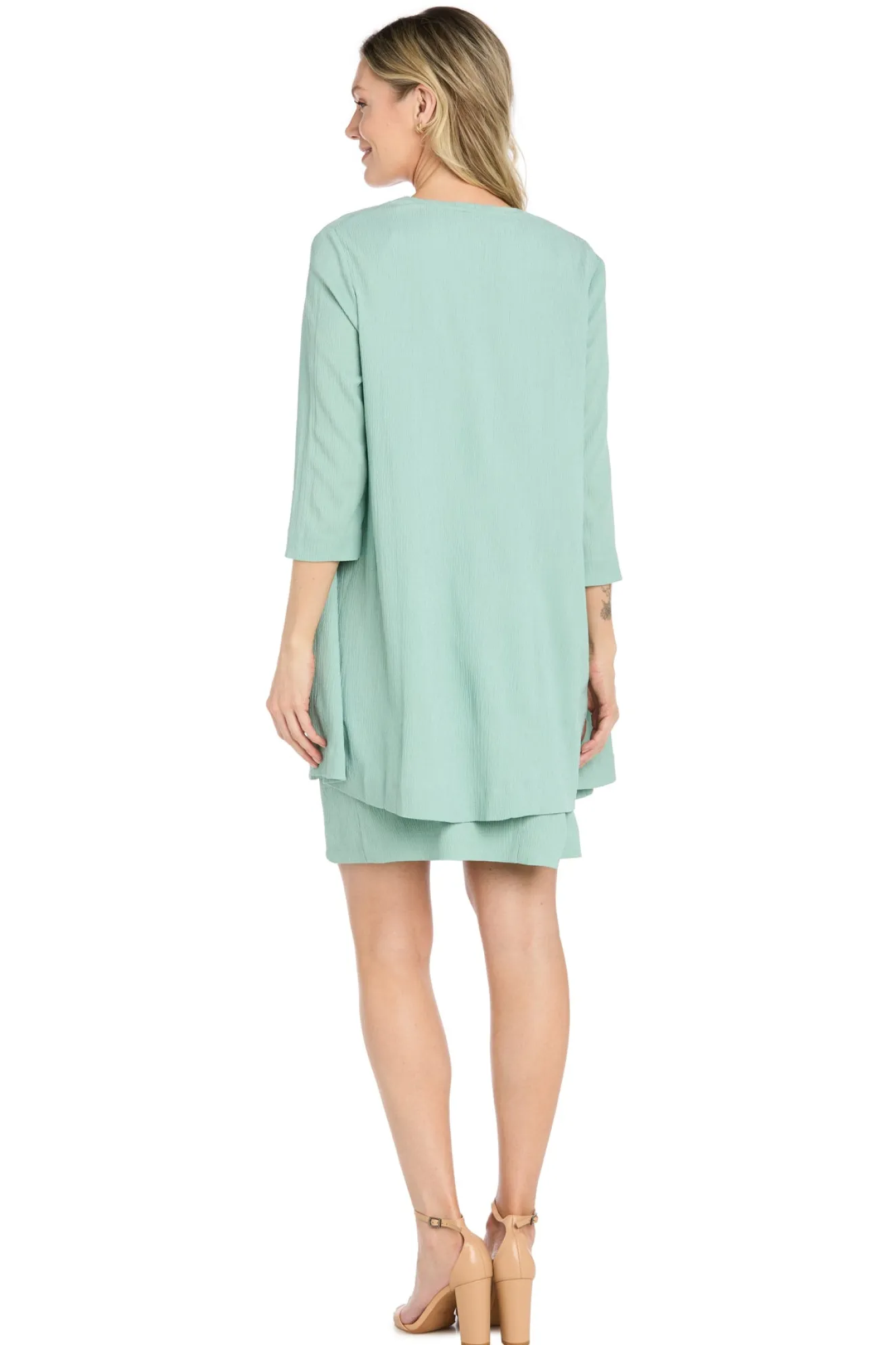 2Pc Jacket Dress with Necklace