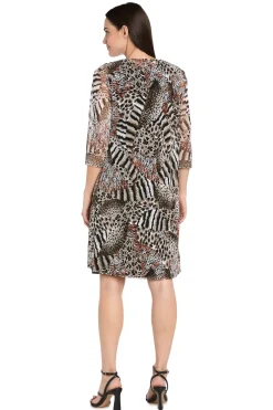 2-Piece Jacket Dress with Detachable Necklace
