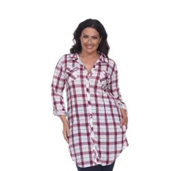 Piper Stretchy Plaid Tunic - Plus