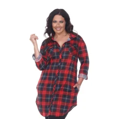 Piper Stretchy Plaid Tunic - Plus