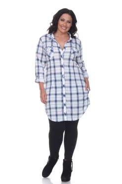 Piper Stretchy Plaid Tunic - Plus