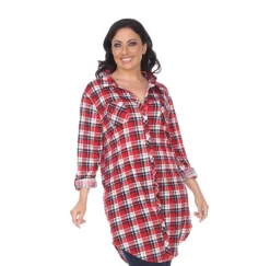 Piper Stretchy Plaid Tunic - Plus