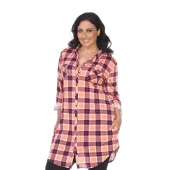 Piper Stretchy Plaid Tunic - Plus