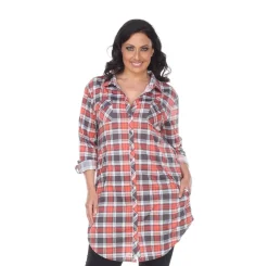 Piper Stretchy Plaid Tunic - Plus