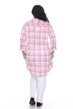 Piper Stretchy Plaid Tunic - Plus