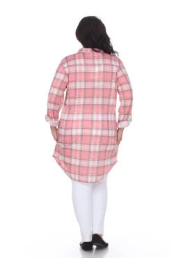 Piper Stretchy Plaid Tunic - Plus