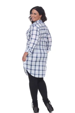 Piper Stretchy Plaid Tunic - Plus