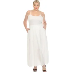 Pleated Tiered Maxi Skirt - Plus