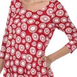 Printed Geometric Circle Tunic Top