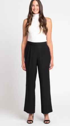 Roz & Ali™ Pleated Wide Leg Trouser Pants