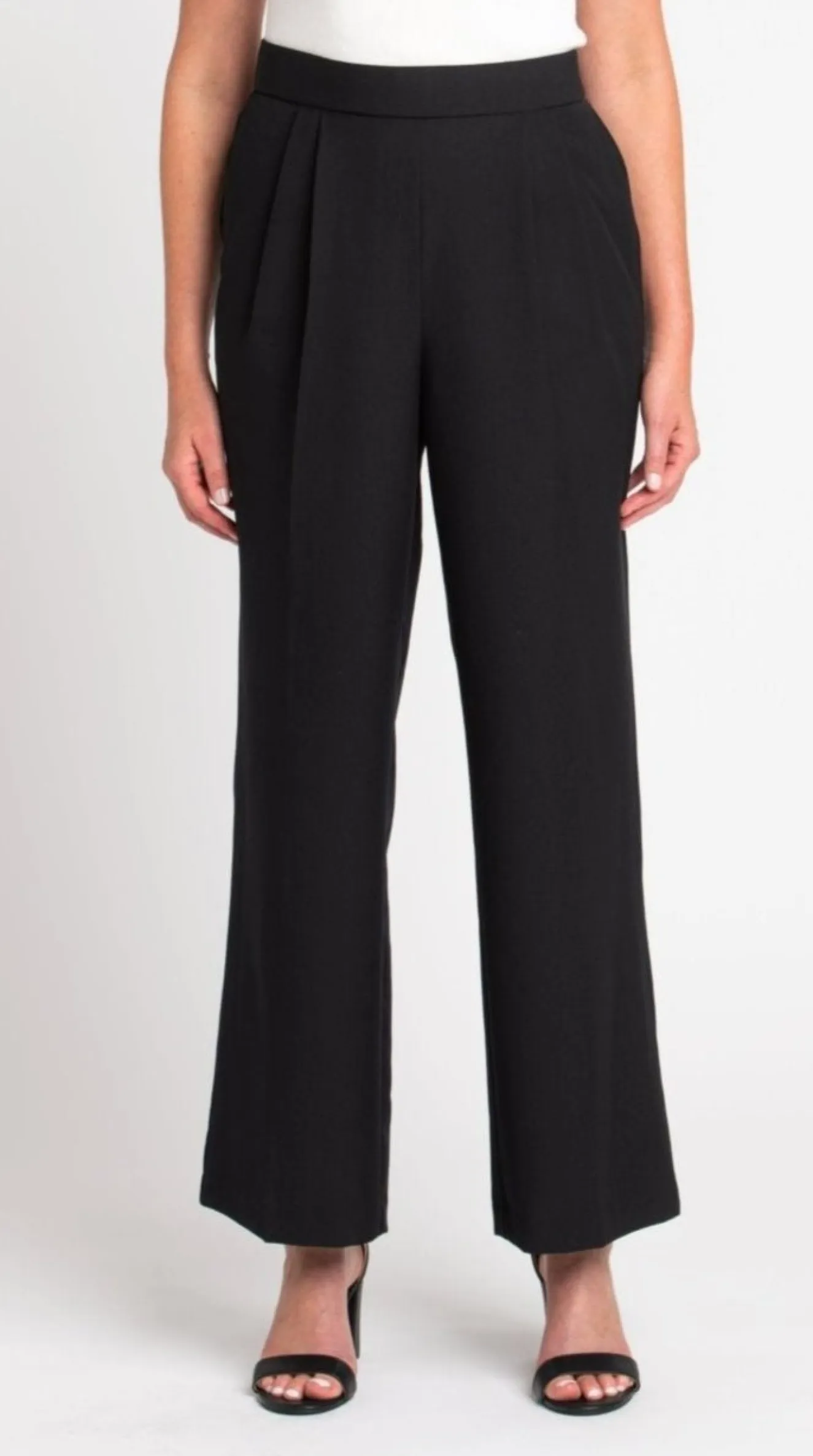 Roz & Ali™ Pleated Wide Leg Trouser Pants