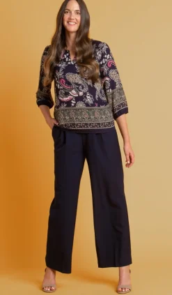 Roz & Ali™ Pleated Wide Leg Trouser Pants